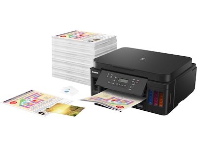Canon PIXMA G6020 MegaTank 3113C002AA Wireless, Network Ready Color Inkjet All-in-One Printer