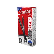 Sharpie S-Gel Retractable Gel Pen, Bold Point, Blue Ink, Dozen (2096187)