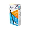 Paper Mate Profile Retractable Gel Pen, Medium Point, Black Ink, Dozen (2095476)