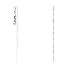 Custom 1 & 2 Color Letterhead, 8.5 x 11, White ENVIRONMENT® 100% Post Consumer 80# Text Stock, 1 C