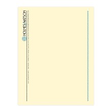 Custom 1 & 2 Color Letterhead, 8.5 x 11, CLASSIC CREST® Baronial Ivory 24# Stock, 2 Standard Inks,