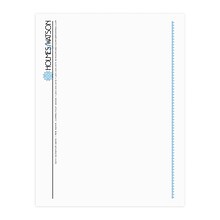 Custom 1 & 2 Color Letterhead, 8.5 x 11, Economy White Smooth 24# Stock, 2 Standard Inks, Flat Pri