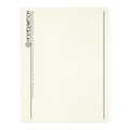 Custom 1 & 2 Color Letterhead, 8.5 x 11, CLASSIC® Laid Baronial Ivory 24# Stock, 1 Standard Ink, F