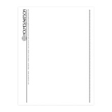 Custom 1 & 2 Color Letterhead, 8.5 x 11, CLASSIC CREST® Solar White 24# Stock, 1 Standard Ink, Fla