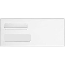 Quality Park Redi-Seal Self Seal #10 Double Window Envelope, 4 1/2 x 9 1/2, White Wove, 500/Pack (