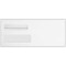 Quality Park Redi-Seal Self Seal #10 Double Window Envelope, 4 1/2 x 9 1/2, White Wove, 500/Pack (