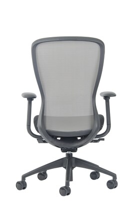 Quill Brand® Ayalon Fabric Seat Gargoyle Mesh Task Chair, Black  (V-AYALON-GAR-BK)