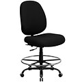 Flash Furniture HERCULES Fabric Drafting Chair, Black (WL-715MG-BK-D-GG)