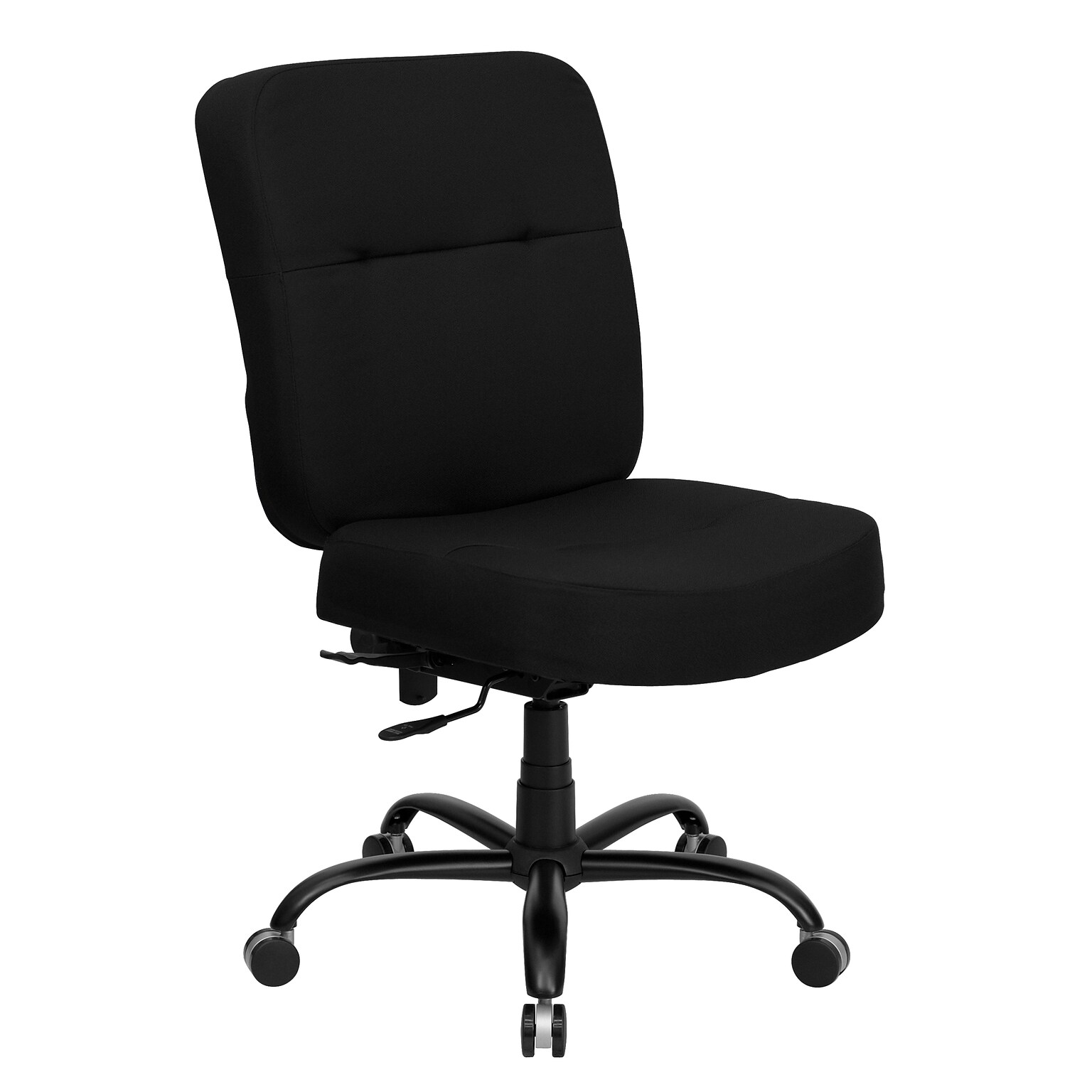 Flash Furniture HERCULES Series Fabric Office Big & Tall Chair, Black (WL735SYGBK)
