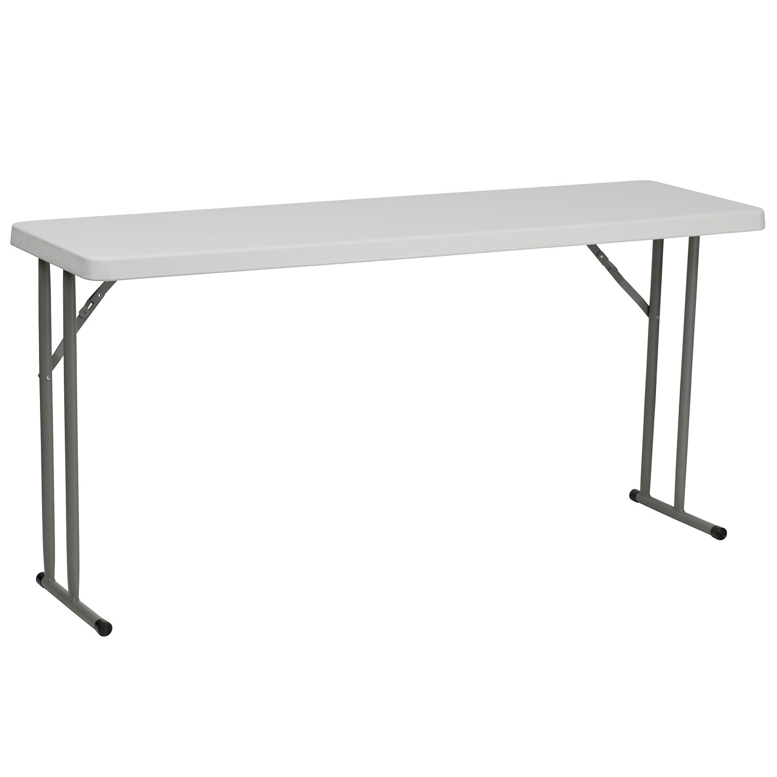 Flash Furniture Kathryn Folding Table, 60 x 18, Granite White (RB1860)