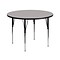 Flash Furniture Wren 42 Round Activity Table, Height Adjustable, Gray (XUA42RNDGYHA)