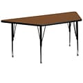 Flash Furniture Trapezoid Activity Table, Oak (XUA3060TRPOAKHP)