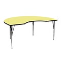 Flash Furniture Kidney Activity Table, Yellow (XUA4872KIDYELTA)