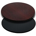 Flash Furniture 36 Laminate Round Table Top, Black/Mahogany (XURD36MBT)