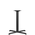 Flash Furniture 30 x 30 Cast Iron Restaurant Table X-Base With 3 Dia. Table Height Column, Black