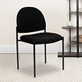 Flash Furniture Tania Fabric Stackable Side Reception Chair, Black (BT5151BK)