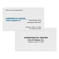 Custom 1-2 Color Appointment Cards, CLASSIC® Laid Antique Gray 80#, Flat Print, 1 Standard & 1 Custo