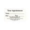 Custom 1-2 Color Appointment Cards, CLASSIC CREST® Natural White 80#, Flat Print, 1 Standard Ink, 1-