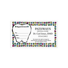 Custom Full Color Appointment Cards, ENVIRONMENT® Ultra Bright White 80#, Flat Print, 1-Sided, 250/P