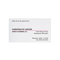 Custom 1-2 Color Appointment Cards, CLASSIC® Linen Solar White 80#, Flat Print, 2 Standard Inks, 1-S