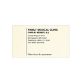 Custom 1-2 Color Appointment Cards, CLASSIC® Linen Natural White 80#, Flat Print, 1 Standard Ink, 1-