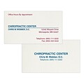 Custom 1-2 Color Appointment Cards, CLASSIC® Linen Antique Gray 80#, Flat Print, 2 Custom Inks, 2-Si