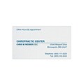 Custom 1-2 Color Appointment Cards, CLASSIC® Laid Solar White 120#, Flat Print, 1 Custom Ink, 1-Side