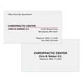 Custom 1-2 Color Appointment Cards, White Vellum 80#, Flat Print, 2 Standard Inks, 2-Sided, 250/Pk