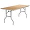 Flash Furniture Fielder Folding Table, 72 x 30, Birchwood (XA3072BIRCHM)