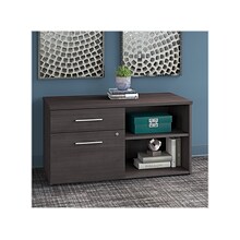 Bush Business Furniture Office 500 23.2 Storage Cabinet with Two Shelves, Storm Gray (OFS145SG)