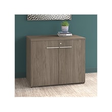 Bush Business Furniture Office 500 29.82 Storage Cabinet with Two Shelves, Modern Hickory (OFS136MH
