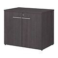 Bush Business Furniture Office 500 29.82 Storage Cabinet with Two Shelves, Storm Gray (OFS136SGSU)