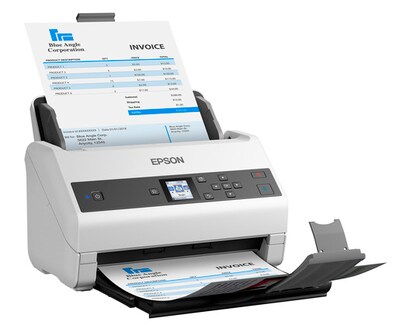 Epson WorkForce DS-970 Duplex Document Scanner, White/Black (B11B251201)