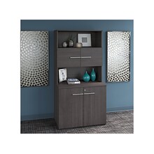 Bush Business Furniture Office 500 70 Storage Cabinet with 4 Shelves, Storm Gray (OF5008SGSU)