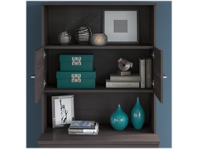 Bush Business Furniture Office 500 70" Storage Cabinet with 4 Shelves, Storm Gray (OF5008SGSU)