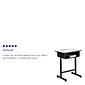 Flash Furniture Plastic Student Desk, Grey (YUYCY046)
