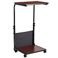 Flash Furniture Charger 24W Rectangular Adjustable Standing Computer Desk, Mahogany (MT62881)