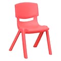 Flash Furniture Plastic School Chair, Red (1YUYCX001RED)