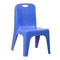 Flash Furniture Plastic School Chair, Blue (YUYCX011BLUE)