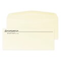 Custom #10 Stationery Envelopes, 4 1/4 x 9 1/2, 24# CLASSIC® LAID Baronial Ivory, 1 Standard Flat