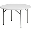 Flash Furniture Kathryn Folding Table, 48 x 48, Granite White (RB48R)