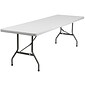 Flash Furniture Elon Folding Table, 96" x 30", Granite White (DADYCZ244GW)