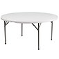 Flash Furniture Elon Folding Table, 60.75" x 60.75", Granite White (DADYCZ1GW)