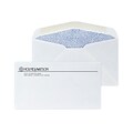 Custom #6-3/4 Diagonal Seam Standard Envelopes with Security Tint, 3 5/8 x 6 1/2, 24# White Wove,