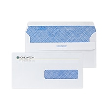 Custom Full Color 4-1/2 x 9 Insurance Claim Right Window Self Seal Envelopes with Security Tint, 2