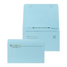 Custom 4 1/4x9 1/2 Double-Duty Statement Standard Remittance Envelopes, 24# Blue Wove, 1 Standard