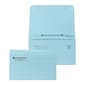 Custom Full Color 4-1/4" x 6-1/2" Double-Duty Statement Standard Remittance Envelopes, 24# Blue Wove, 250 / Pack