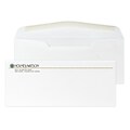 Custom Full Color #10 Stationery Envelopes, 4 1/4 x 9 1/2, 24# CLASSIC® CREST Solar White, Raised