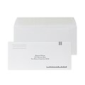 Custom #9 Barcode Peel and Seal Envelopes, 3 7/8 x 8 7/8, 24# White Wove, 1 Standard Ink, 250 / Pa
