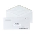 Custom #9 Barcode Envelopes with V-flap, 3 7/8 x 8 7/8, 24# White Wove, 1 Standard Ink, 250 / Pack